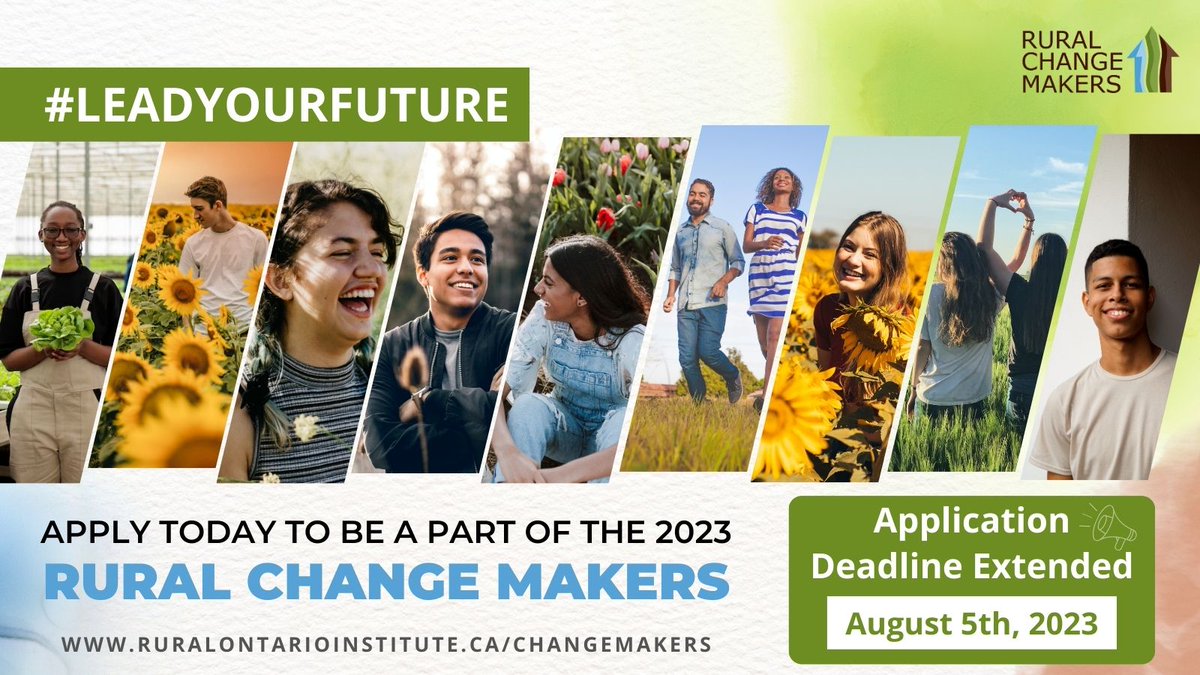 Lead change in your hometown.  Apply to become a 2023 Rural Change Maker and join the movement of emerging leaders inspiring positive change in rural and Northern Ontario. To learn more and to apply, please visit bit.ly/42lIuJC 
<a href="/CFHuron/">Community Futures Huron</a> #LeadYourFuture