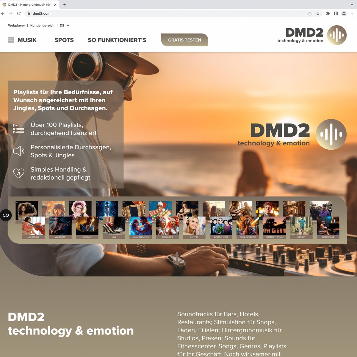 dmd2's tweet photo. 🎵🎧 Entdecke DMD2 - Deine ultimative Musiklösung! 🏢 Playlists für jedes Bedürfnis, individuelle Jingles &amp; Spots. Einfach &amp; lizenziert. Jetzt testen auf unserer NEUEN Website: https://t.co/AS9a7g1lN9! 

#DMD2 #Musiklösungen #Innovation 🎶📻 https://t.co/D7CXasPFuA