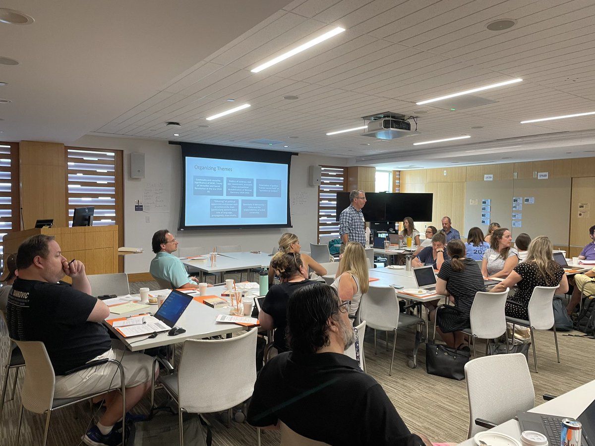 CHGS is hosting over 35 middle and high school teachers and curriculum directors from more tha 10 school districts at our 3-day education conference “New Perspectives on Teaching the Holocaust.” <a href="/SSUProvost/">David J. Silva, PhD. 🏳️‍🌈</a>