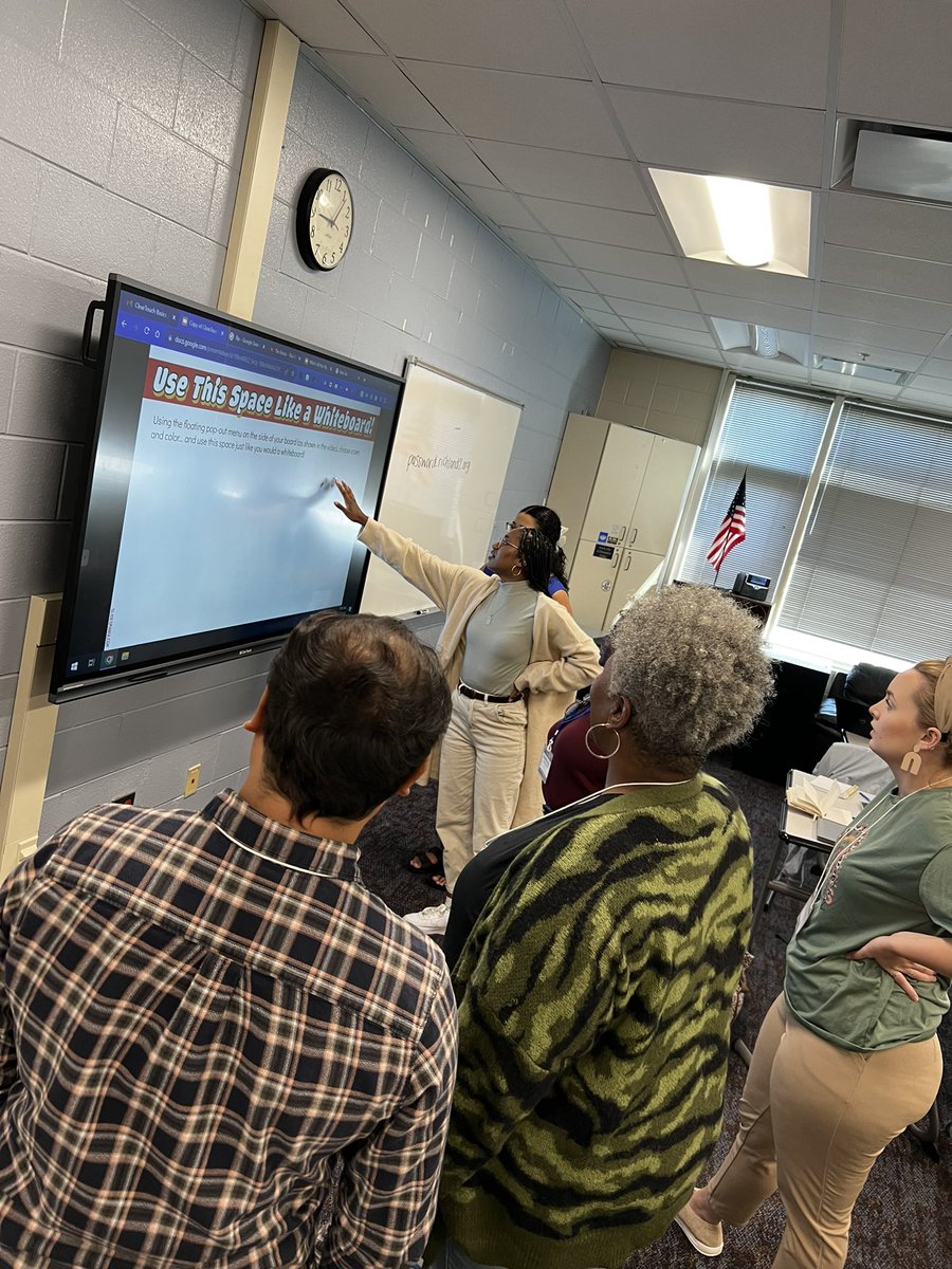 Started today with new teachers as they learned some basics about using their Cleartouch panels in their classrooms. They were a fun group! One of them said “I feel rich!” when imagining the possibilities for learning for her students! 🤣