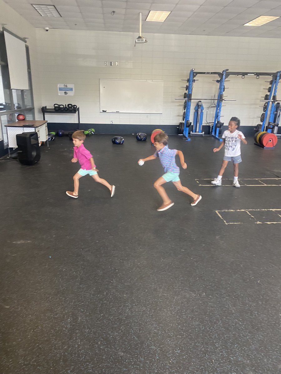 One of my absolute favorite parts of preplanning is watching coaches kids run around and play together.  Not many better places for kids to grow up than in a school/Fieldhouse!