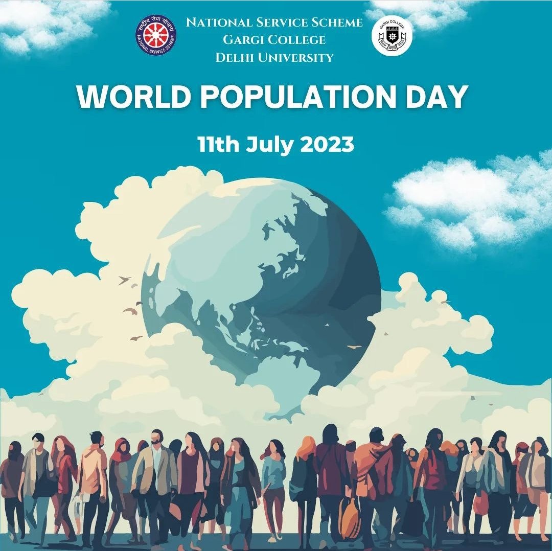 NssGargi's tweet photo. NSS Gargi celebrated World Population Day to enjoy the crowd of the world and to ensure the awareness amongst the people regarding the need to be under control. It's vital to voluntarily be part of controlling the population to save resources for the future.
@YASMinistry @NssrdD https://t.co/0IQymqdNMd
