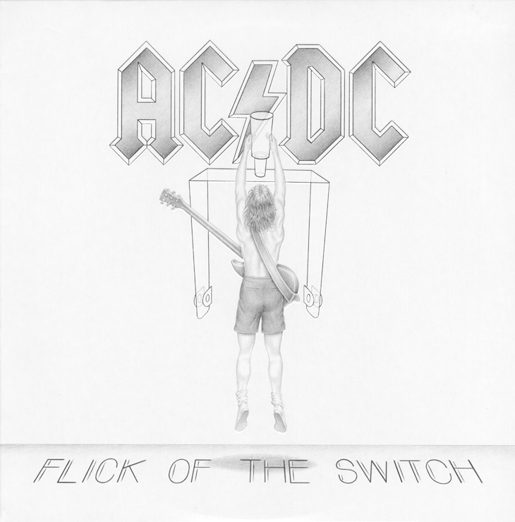 acdc's tweet photo. Flick of the Switch turns 40 this month! Released on August 19, 1983, the album was recorded in April/May 1983 at Compass Point Studios. It was the 1st album self-produced by the band, and was mixed at Electric Lady Studios in New York. It reached #15 in the US &amp; #4 on UK charts. https://t.co/WsMfP1My5s