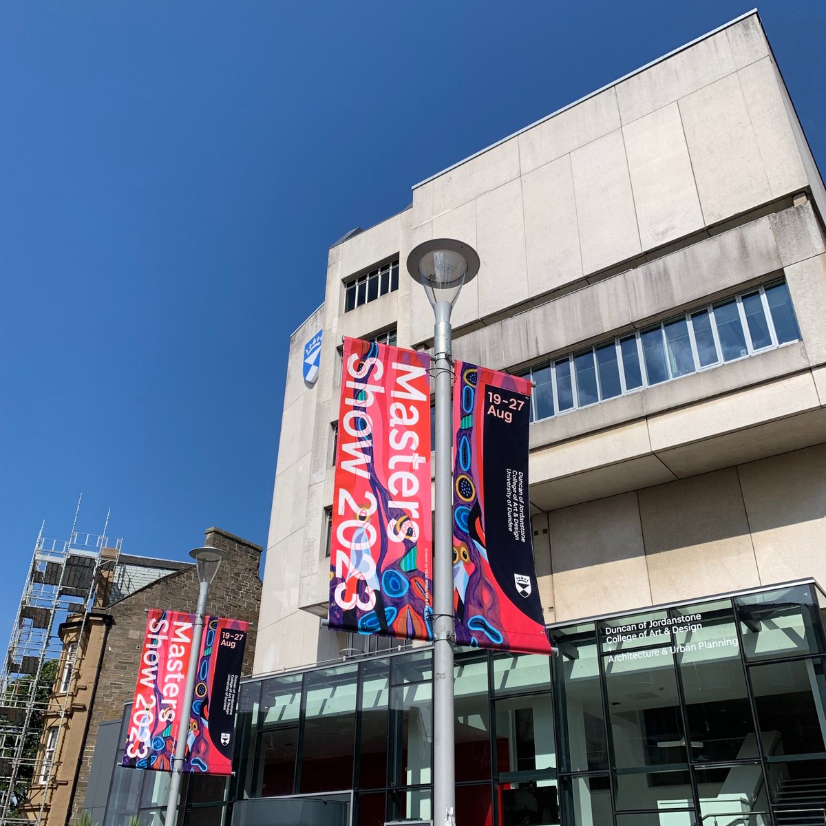 Creative_Dundee's tweet image. Spotted! The @DJCAD Masters Show 2023 banners are up! 

Save the date and join to celebrate the creativity and excellence of this year&apos;s postgraduates across fine art, comics, animation and more. #DJCADMastersShow

📅 Sat 19 – Sun 27 Aug
🎟️ Free to attend

creativedundee.com/2023/07/djcad-…