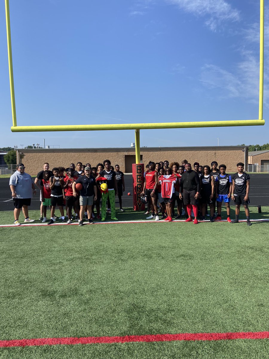 Inaugural <a href="/BerryFootballNC/">Berry Academy Football</a> End of Summer Kickball Tournament. 

Final Scores:
Coaches/Admin - 5
Red Team - 3 
Black Team - 0