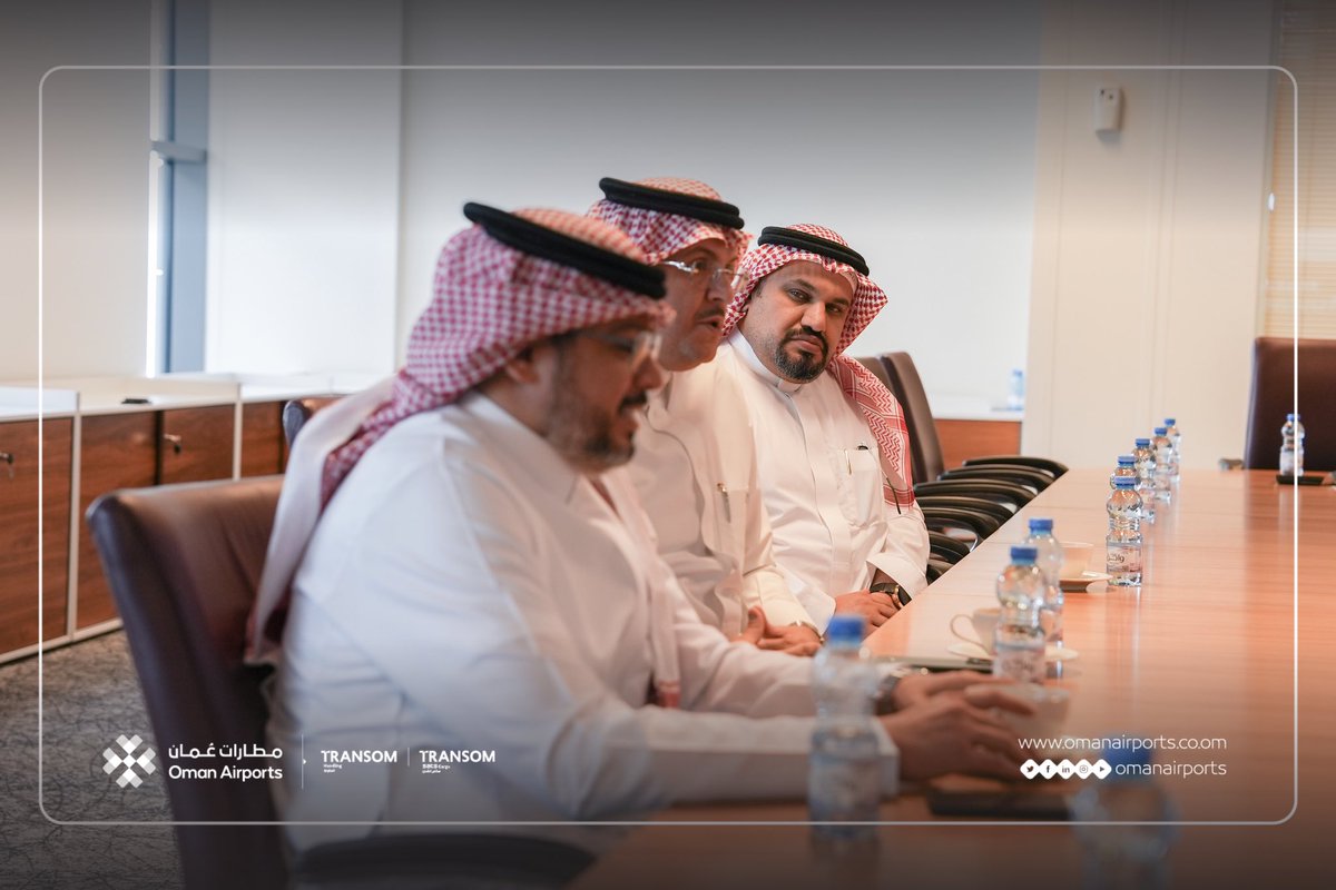 OmanAirports's tweet photo. سعدنا باستقبال وفداً من شركة مطارات القابضة في المملكة العربية السعودية @MATARAT_KSA وذلك في إطار تبادل الخبرات وبحث آفاق وآليات التعاون المستقبلي في مجال سلسلة التوريد لضمان مرونة واستدامة سلاسل التوريد المتبادلة.

#مطارات_عُمان https://t.co/TTLHYp1lNF