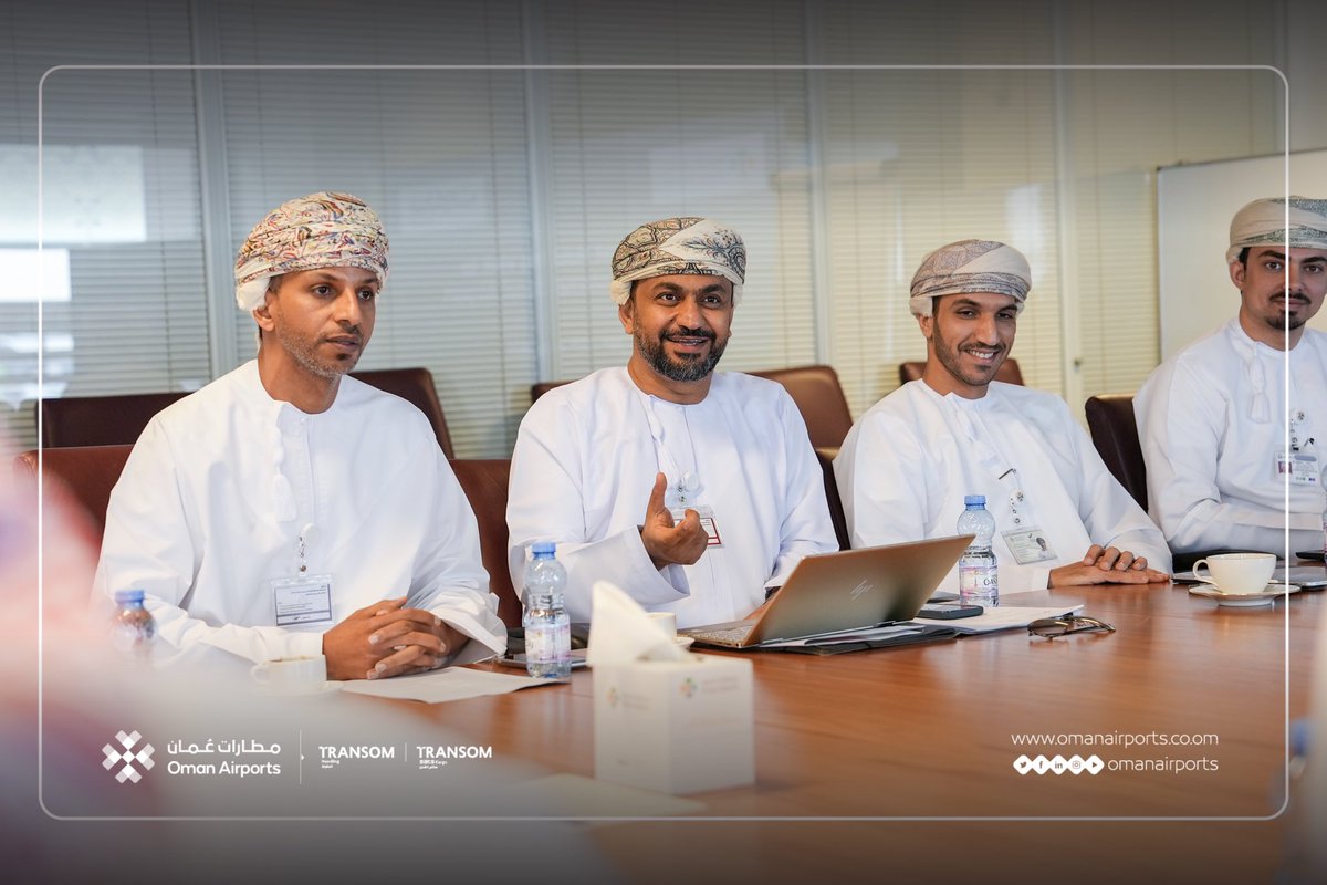OmanAirports's tweet photo. سعدنا باستقبال وفداً من شركة مطارات القابضة في المملكة العربية السعودية @MATARAT_KSA وذلك في إطار تبادل الخبرات وبحث آفاق وآليات التعاون المستقبلي في مجال سلسلة التوريد لضمان مرونة واستدامة سلاسل التوريد المتبادلة.

#مطارات_عُمان https://t.co/TTLHYp1lNF