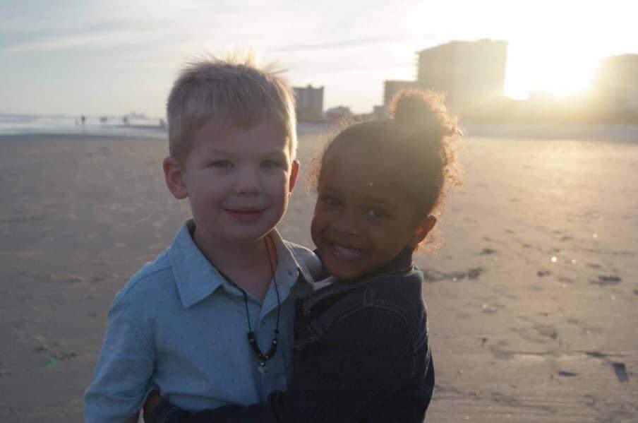 AmericanFWoman's tweet image. The sweet story of innocence meeting innocence.

"My daughter and I are in Myrtle Beach taking a sunset walk when this adorable and sweet little boy comes walking right up to her. He tells her about the shark tooth around his neck. He tells her his name and asks her name, which…
