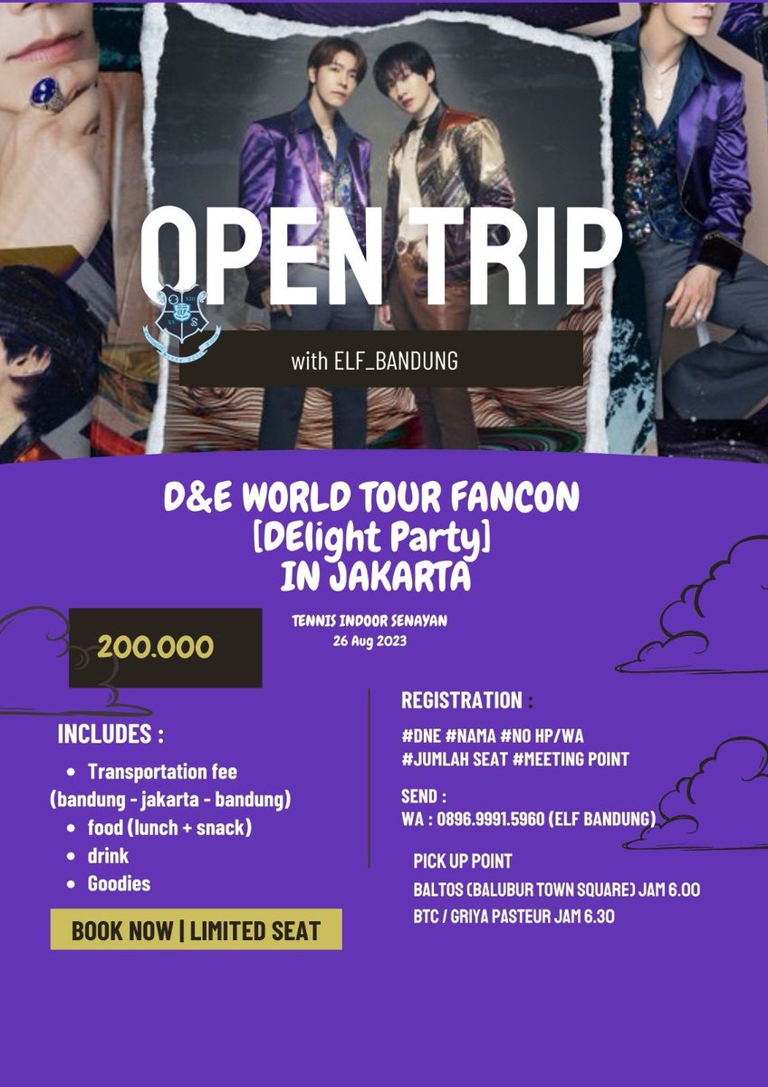 #OPENTRIP D&amp;E WORLD TOUR FANCOM [ DElight Party] ROAD IN JAKARTA.