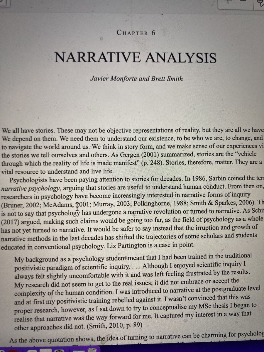 BrettSmithProf's tweet photo. New chapter on narrative analysis in new APA Handbook of Research Methods in Psychology Vols 1-3 Cool to be from sport &amp; exercise sciences among the hundreds of psychologists from across the world. Thanks ⁦@Monforte92⁩ for leading ⁦@DUSportExSci⁩ ⁦@durham_uni⁩ https://t.co/NI93EJ4DxP