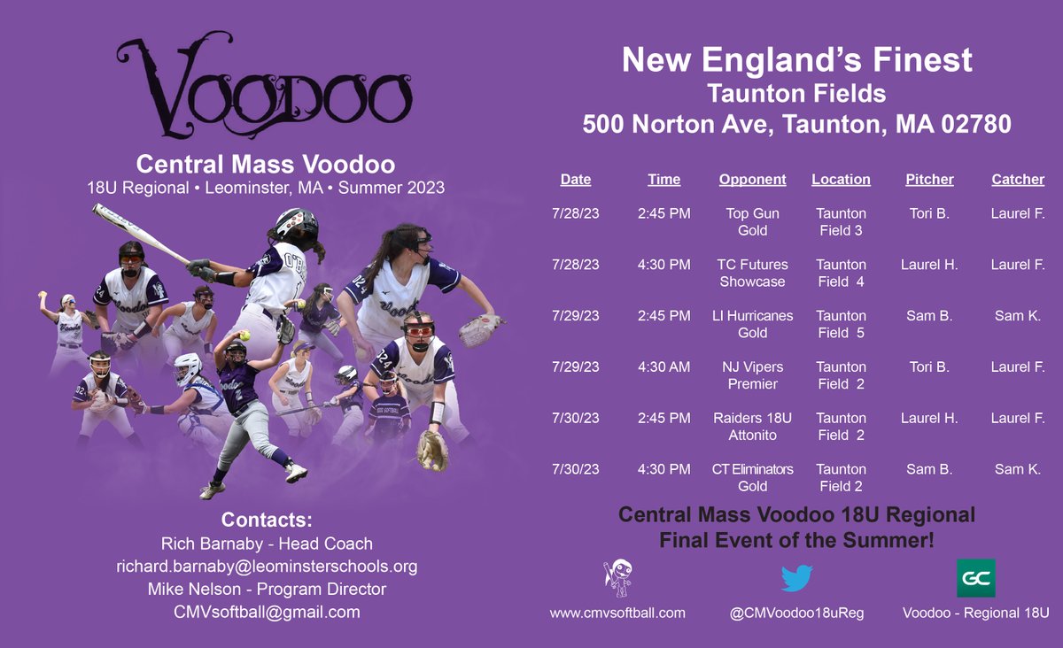 Highlights from yesterday's final Metrics Shop - lots of PRs - headed to NE Finest tomorrow!

Home-1st:  @miakeenan 2.84s <a href="/Laurelfield5/">Laurel Field</a> 2.88s

<a href="/2024victoria/">Victoria Belcastro</a> 63mph Overhand Throw / 73mph Exit Velo
<a href="/samanthakelepo1/">samantha kelepouris</a> 60mph Overhand Throw / 1.99s Pop / 3.01s Home-1st

💪🥎💜⚡️