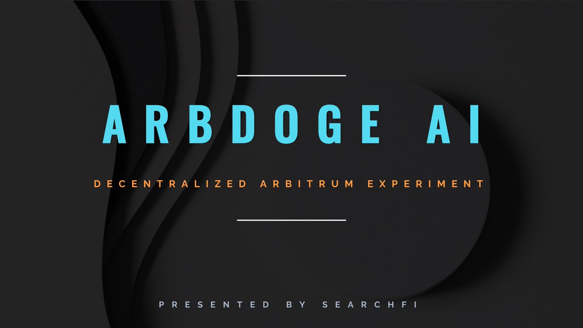 ARBDOGE AI research📝

AI+DOGE=AIDOGE. The ArbDoge.AI ecosystem comprises two tokens, $AIDOGE and $AICODE, both 100% owned by the community.

Token airdrop gift at the end?!😘

1/18🧵