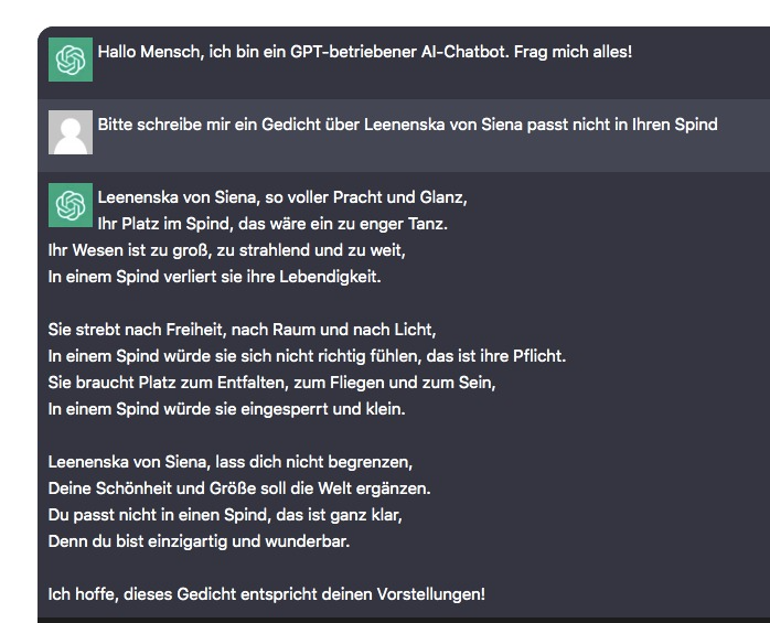 irrrtum's tweet photo. @leenenska ChatGPT hat für Sie ein Gedicht geschrieben(vielleicht ein kleiner Trost): https://t.co/PsQsxY3ydp