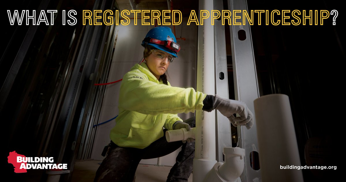 Union registered apprentices work toward a #career in the trades with hands-on training, classroom education, and industry-recognized certification. Learn more: buildingadvantage.org/what-is-an-app…