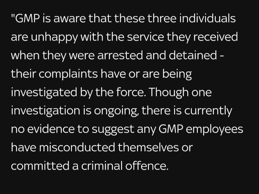 ask_aubry's tweet photo. Zayna's lives 10 mins away from the station. Police broke into her home, 1.5 hr van ride later she's at the station drugged. 40 hrs of being detained she's at the hospital testing positive for rape.  

Greater Manchester Police: unhappy with the service she received.

My God. https://t.co/GAXif22x6y