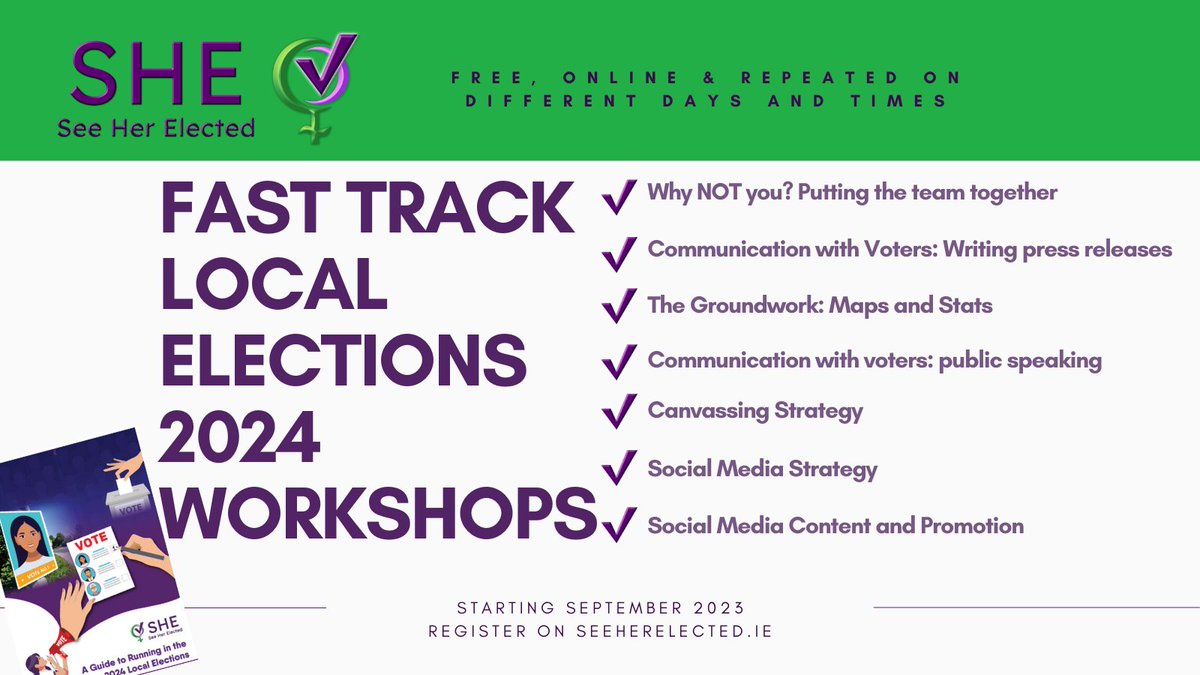 Have decided to run in the 2024 local elections or thinking about running? Want to know what’s involved in a campaign? Our Fast Track Local Election 2024 Workshops are starting in September. They are free and online and are repeated at different times and days.
