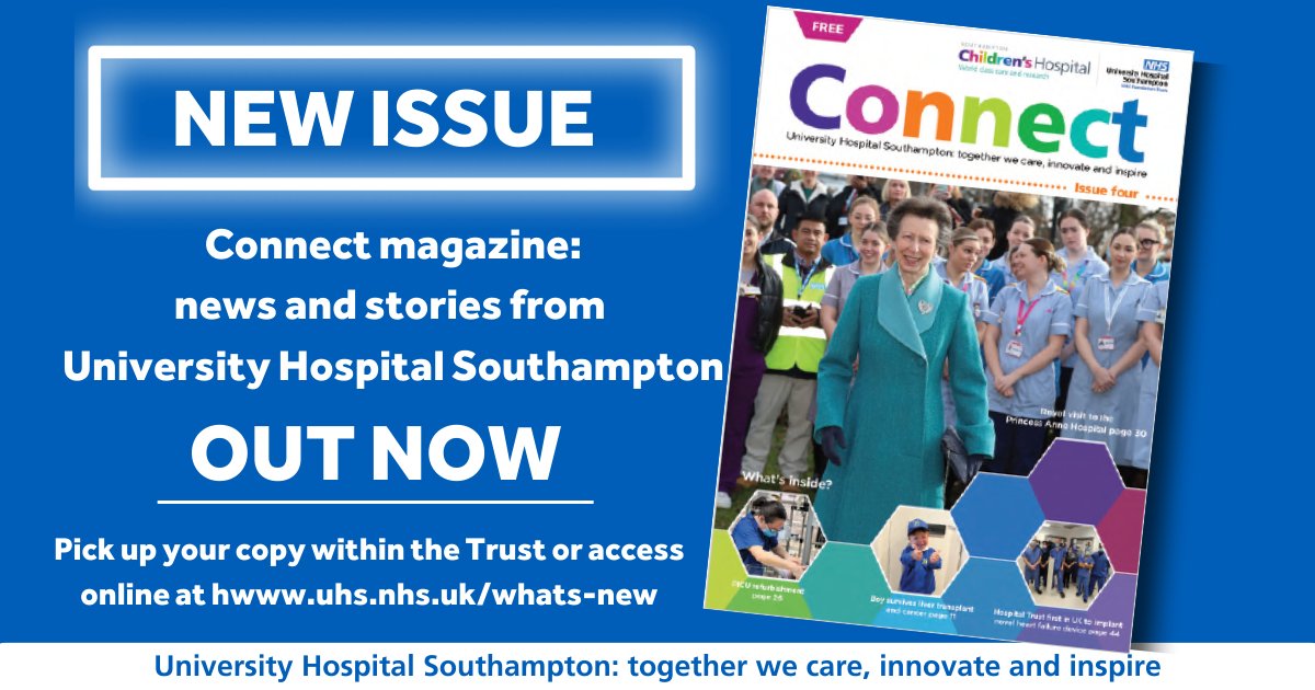 UHSFT's tweet photo. Introducing the latest edition of UHS magazine ‘Connect’! 📖
📢 News, stories, and case studies from across the Trust over the past 12 months.
📰 Get your print copy within the Trust or read a digital edition here 💻 👇 https://t.co/r1MiLSuz4u
#WeAreUHS #ConnectMagazine https://t.co/HjIGeNbc1S