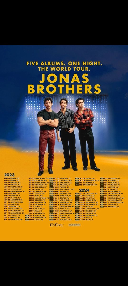 30 maja 2024 r. Jonas Brothers zagrają w Krakowie!