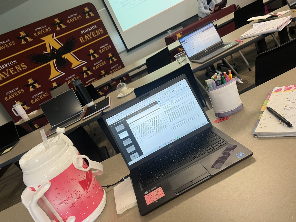 MichellePurlee's tweet photo. Soft start to this school year! @atherton_high #ravenretreat https://t.co/tgYknir072