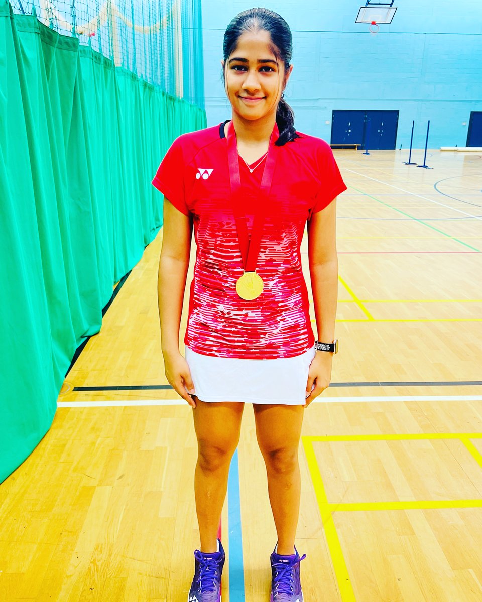 BadmintonScot's tweet photo. Well done #GSOS Pupil Pranavi Singh who won Girls Singles at the Badminton England Gold U17s in Manchester at the end of June.
Pranavi beat Scottish opponent Tushara Senthilrajaram in the final
Lanna Campbell & Alfie Martin also played at the event gaining valuable experience https://t.co/94pJWLmOjc