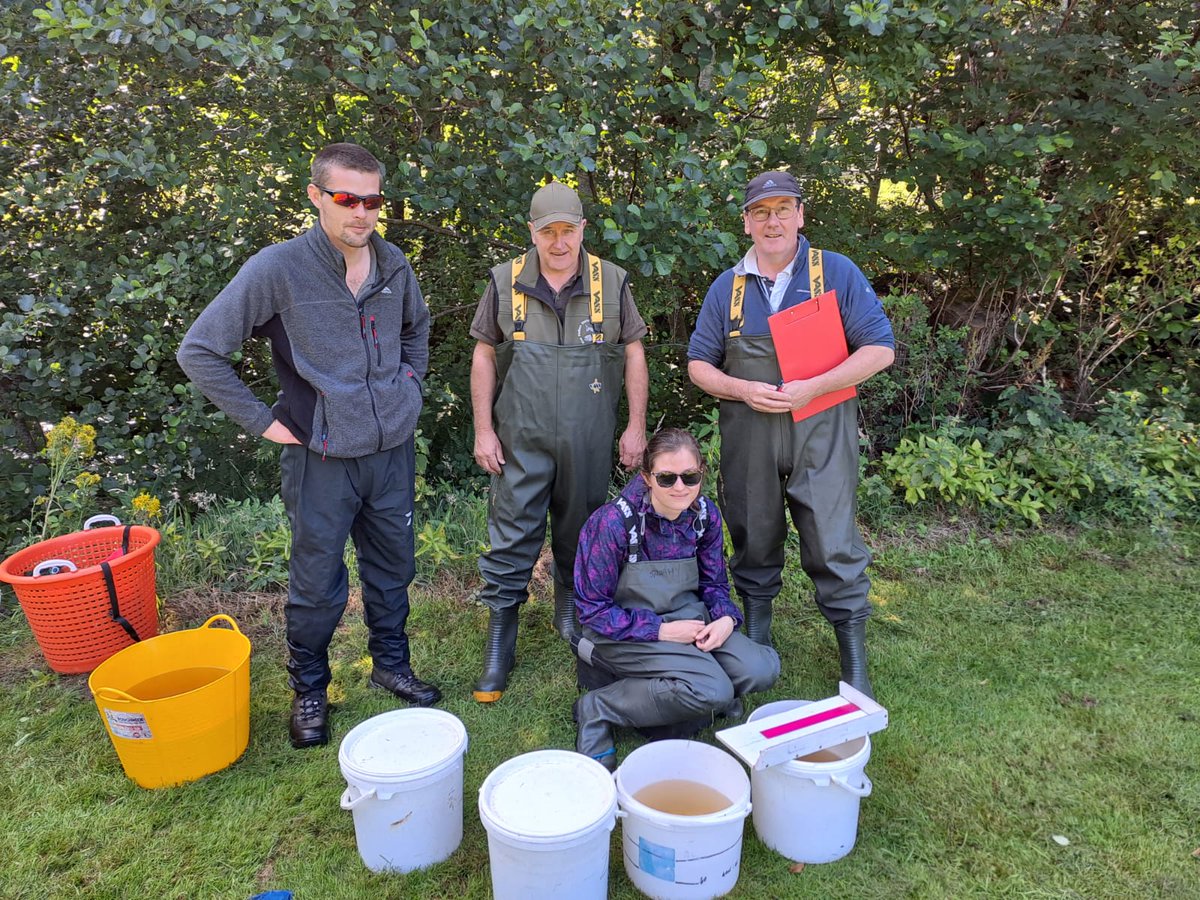 Electrofishing yesterday for a bit of a trial run before the survey season gets started. We have received funding this year for the National Electrofishing Program and we will be starting these surveys soon. The team saw good numbers of trout and eels plus a couple of lampreys!