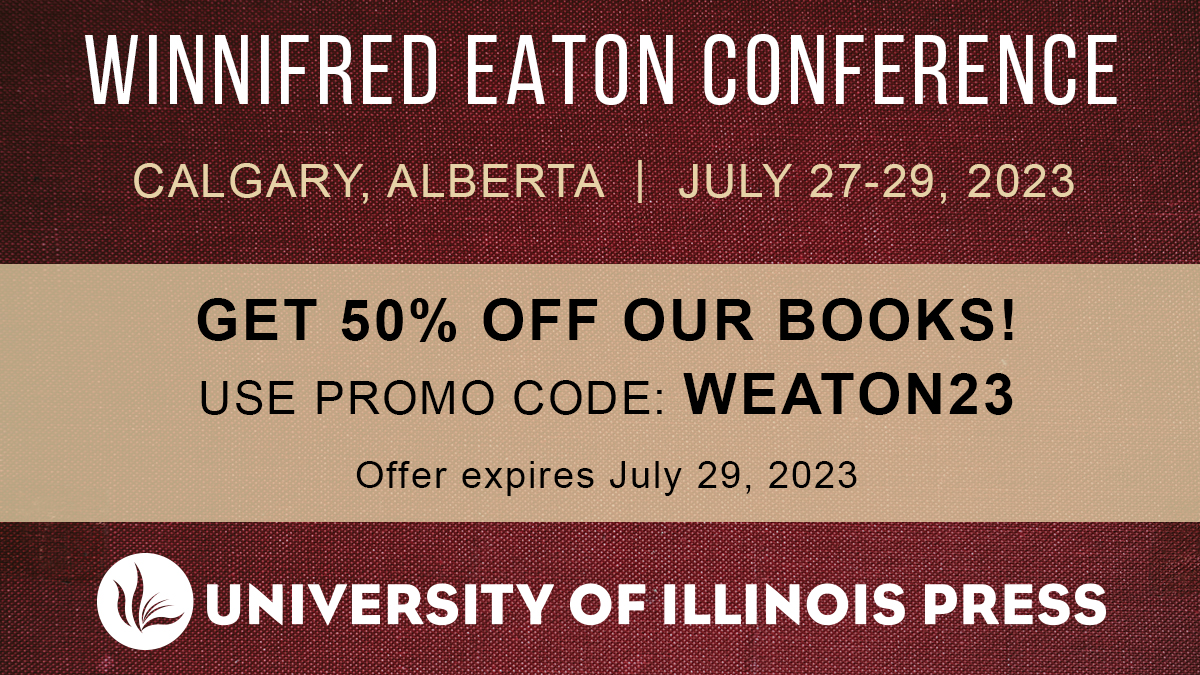 IllinoisPress's tweet photo. First day of the @WEatonArchive annual meeting! 

Take 50% off with code WEATON23 on all books listed here: 
https://t.co/QDwIaq7hSW

cc: @Marychapman62 @AAAStudies #OWCattle100 https://t.co/I8Y0VpgTYW