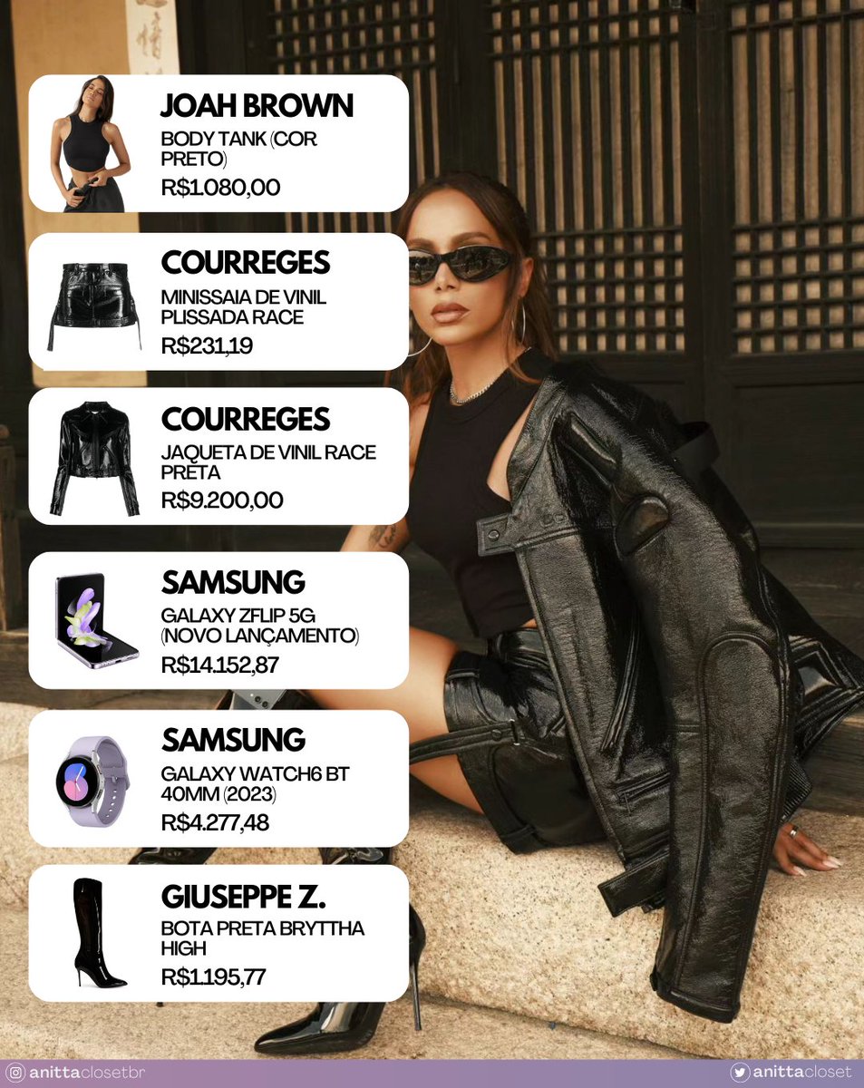 anittacloset's tweet photo. Confira o outfit da Anitta para o evento da #SamsungUnpackedNG 

— o outfit está avaliado em mais de 30 mil reais. https://t.co/0C5l3kSGrg