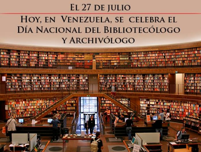 GDSerranoCarlos's tweet photo. Cada 27 de julio se celebra en Venezuela, la declaración vía decreto presidencial, del “Día Nacional del Bibliotecólogo y del Archivólogo”, con el fin de planificar y coordinar el desarrollo de un sistema de servicios de Bibliotecas Humanística, Científica y Tecnológica🇻🇪 https://t.co/NxnJRjeeZZ