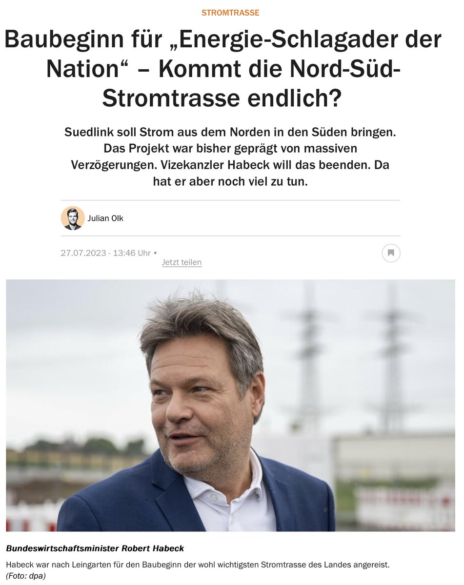 thomaseisenhuth's tweet image. WINDSTROM IST NICHT BILLIGER ALS KONVENTIONELLER GRUNDLASTSTROM. IM GEGENTEIL!

Trotzdem will man eine #Stromleitung nach Süden bauen, obwohl es kaum ein Unternehmen in Bayern gibt, was rechnen kann und ernsthaft glaubt, dass der Zufallsstrom aus dem Norden billiger ist. 

#Stom