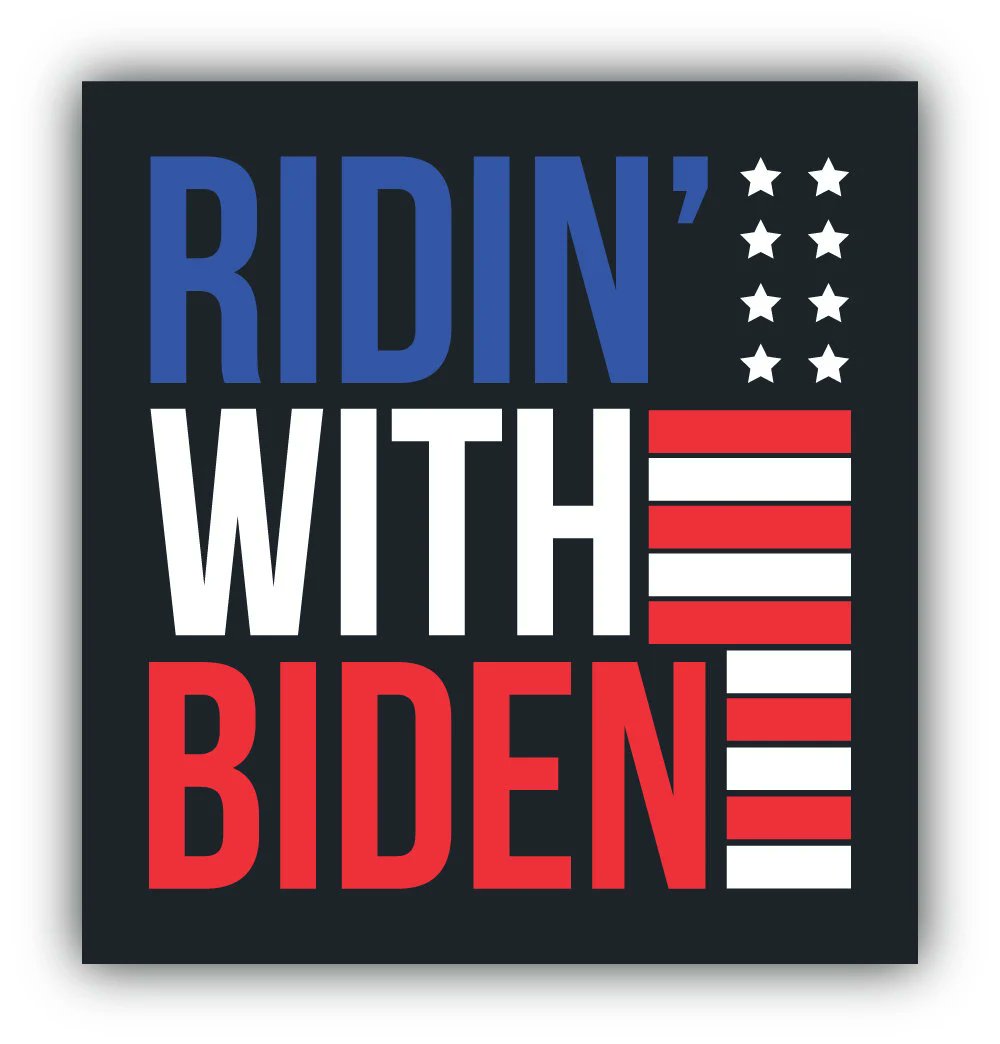I'm ridin' with Biden...who are you ridin' with? Hollar back if you are too! 👍👍👍👍👍