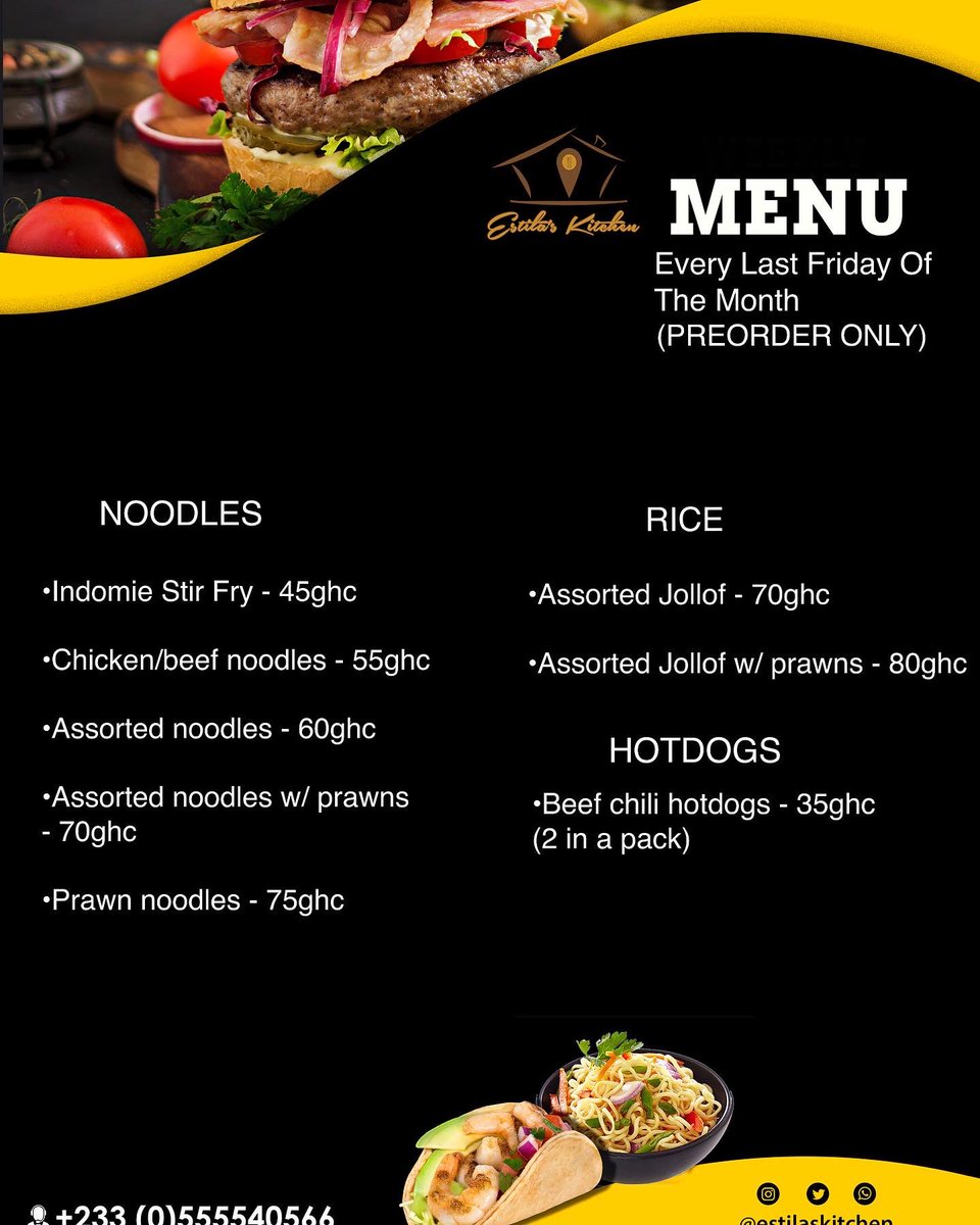 estilaskitchen's tweet photo. We taking orders for tomorrow, call/ WhatsApp 0555540566 to order. Preorder Only🎈 https://t.co/BL59YfQoAO