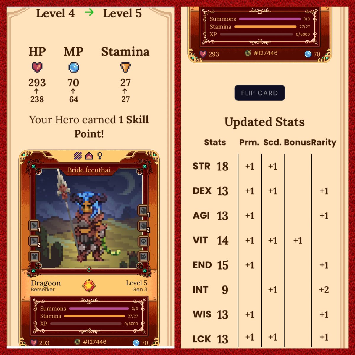 Powerful level up!

#dfk #defikingdoms #nft #crypto #DeFi #defichain #pvp #AVAX  #KLAY #Klaytn <a href="/DeFiKingdoms/">DeFi Kingdoms 🔺🌿</a> @avalancheavax @klaytn_official