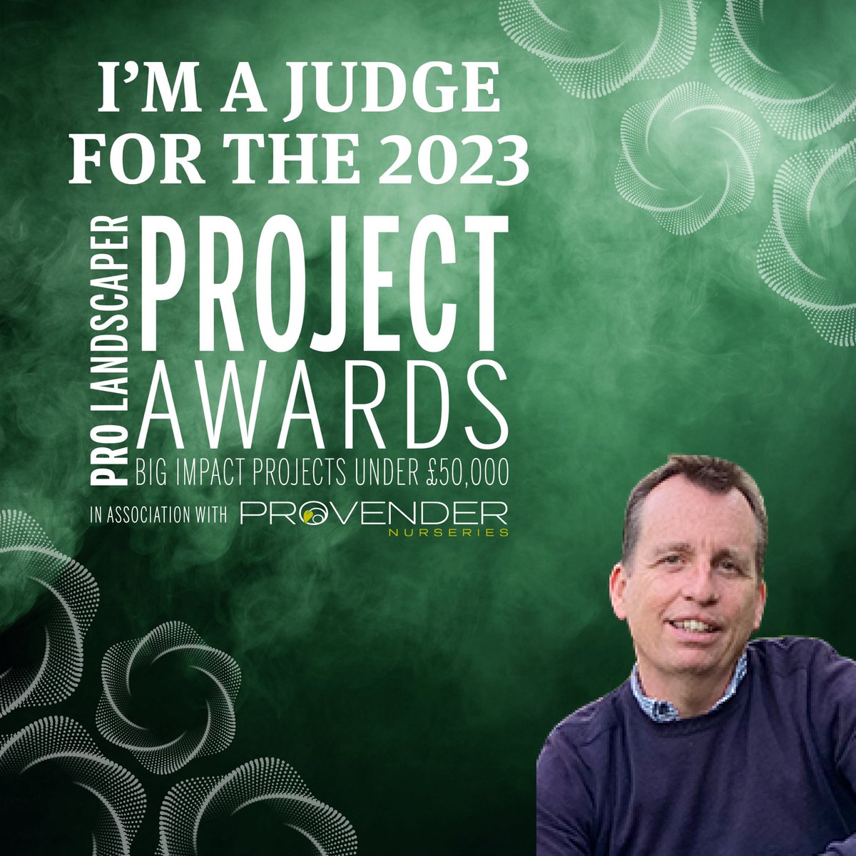 Our designer, Mark Draper, is looking forward to judging the <a href="/ProLandscaperUK/">Pro Landscaper</a> Project Awards in association with <a href="/ProvenderTweets/">Provender Nurseries</a>. These awards recognise the complexities of designing and building a space within restricted budgets (up to £50,000). Deadline 3 August.