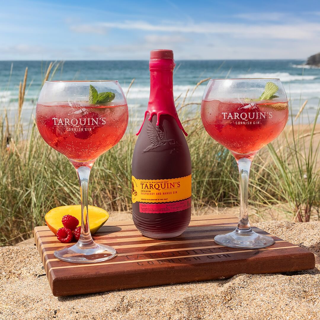 Limited edition Raspberry & Mango gin now available!     🥭 This special limited edition is a little piece of the tropics with an English twist! 🥭 tarquinsgin.com/products/tarqu…