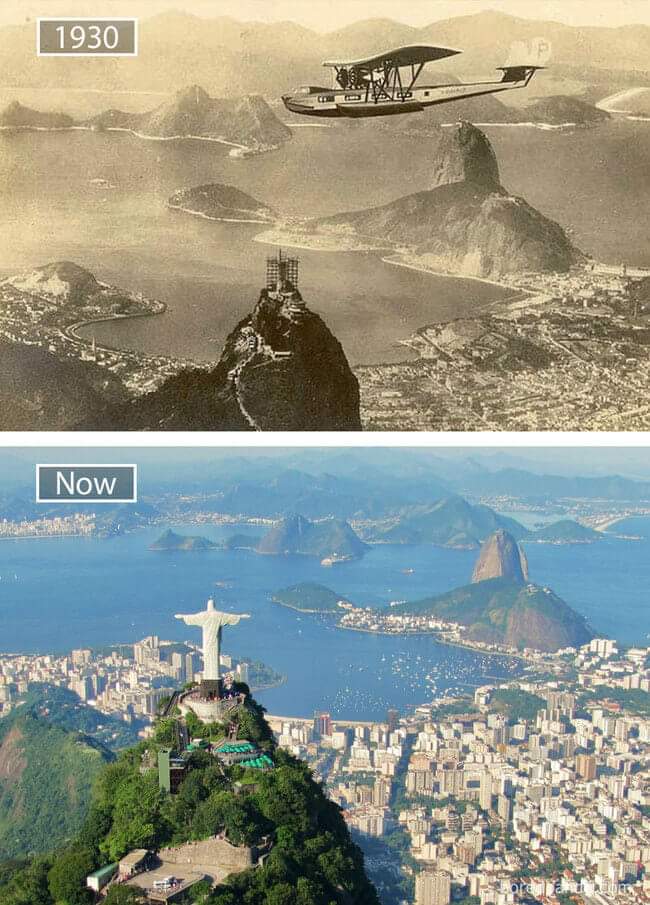 Rio de Janeiro in 1930 vs Now.