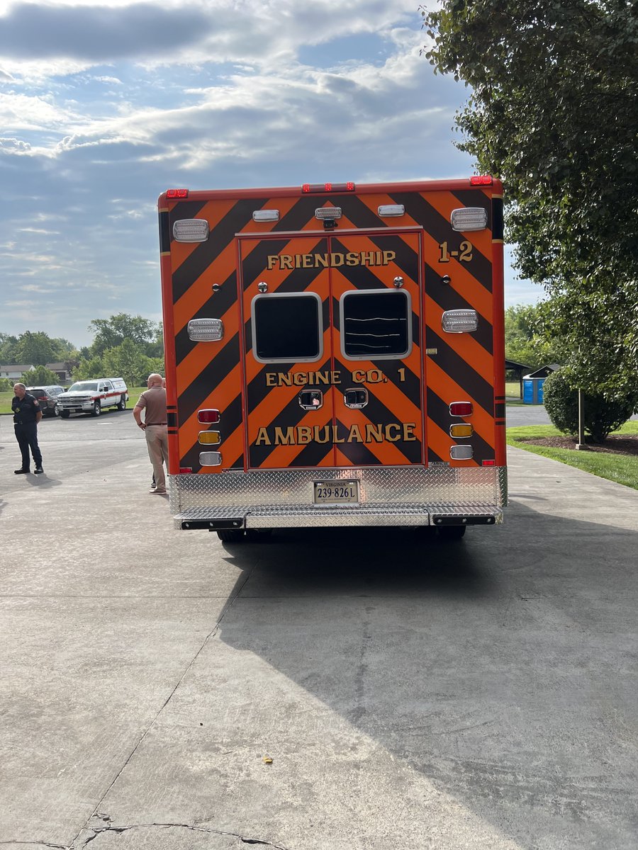 After this morning's push-in ceremony, our BRAND NEW ambulance is officially in service!