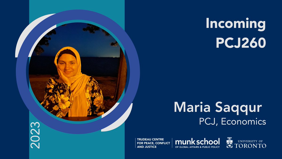 TrudeauPCJ's tweet photo. Next up, please join us in welcoming Maria Saqqur to the PCJ community!

@munkschool  @UofT https://t.co/4wVjcncLbT