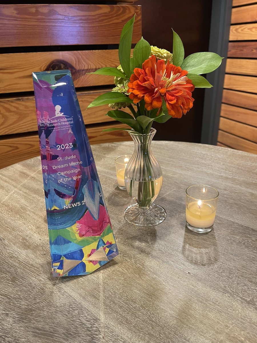 DanielleBreezy's tweet photo. So excited to accept the “Campaign Of The Year” Award for our @StJude Dream Home Campaign on behalf of our @WKRN team in Memphis! What a special night &amp; thanks to all of you in the last 5 years we have raised over 10 million dollars for the kids! ❤️🙌 https://t.co/Kief7ckbFZ