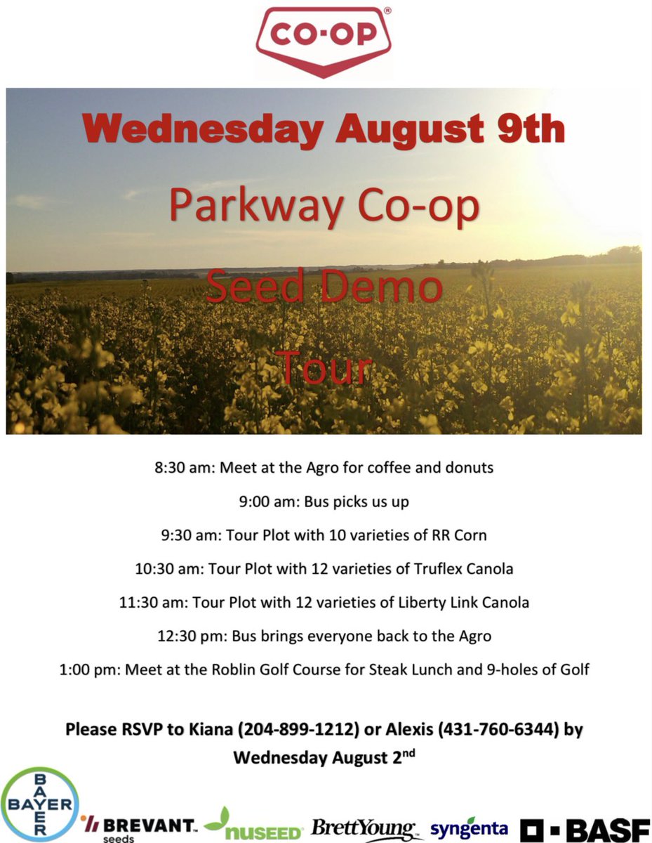 We are excited to announce our annual tour on August 9! 
Please RSVP if you can make it!!