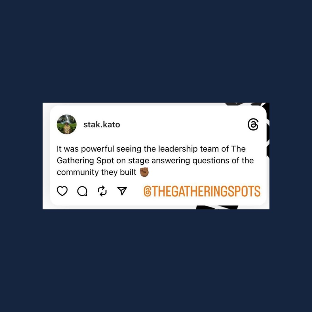 GatheringSpots's tweet photo. Last night was an important one. Our co-founders hosted a town hall meeting with members to discuss the latest news, events, and conversation regarding The Gathering Spot and our future. https://t.co/2VC35S8FFj