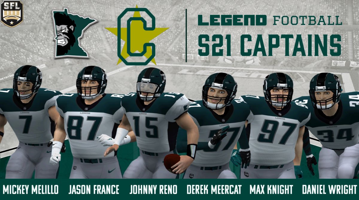 MN_Legend_SFL's tweet photo. Here is your season 21 Minnesota Legend team captains! @simulationfl #Believe #S21 #GetStomped #EyesOnThePrize #AlwaysWatching #eSports #MakeAnImpact #Legendary https://t.co/X3thOP5WRR