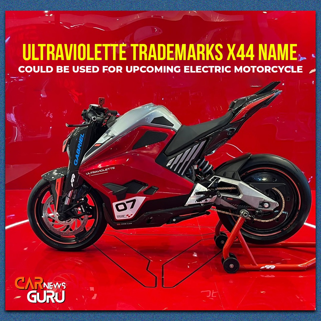 CarNewsGuru1's tweet photo. Ultraviolette Trademarks X44 Name; Could Be Used For Upcoming Electric Motorcycle
#ultraviolette #x44 #News #Trademarks #IndianBikes #CarNewsGuru #Cars https://t.co/2MOuJrt3JP