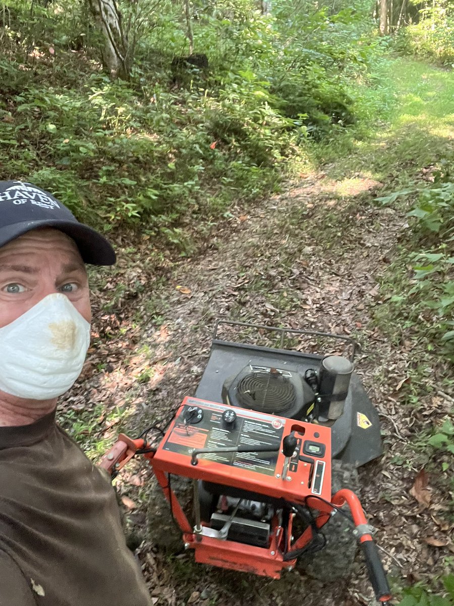 rodneygriffin's tweet photo. Mowing some trails today!
#SmilingUnderTheMask https://t.co/SYpuWj8cIa