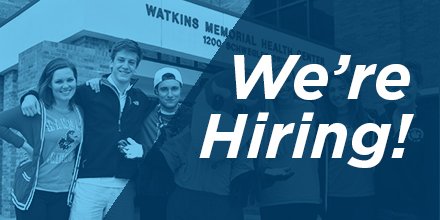 Beak_Healthy's tweet image. Attention #KUstudents with health-related majors: Watkins is hiring multiple student hourly positions. Apply by August 11th to become a Health Navigator! rockcha.lk/healthnav