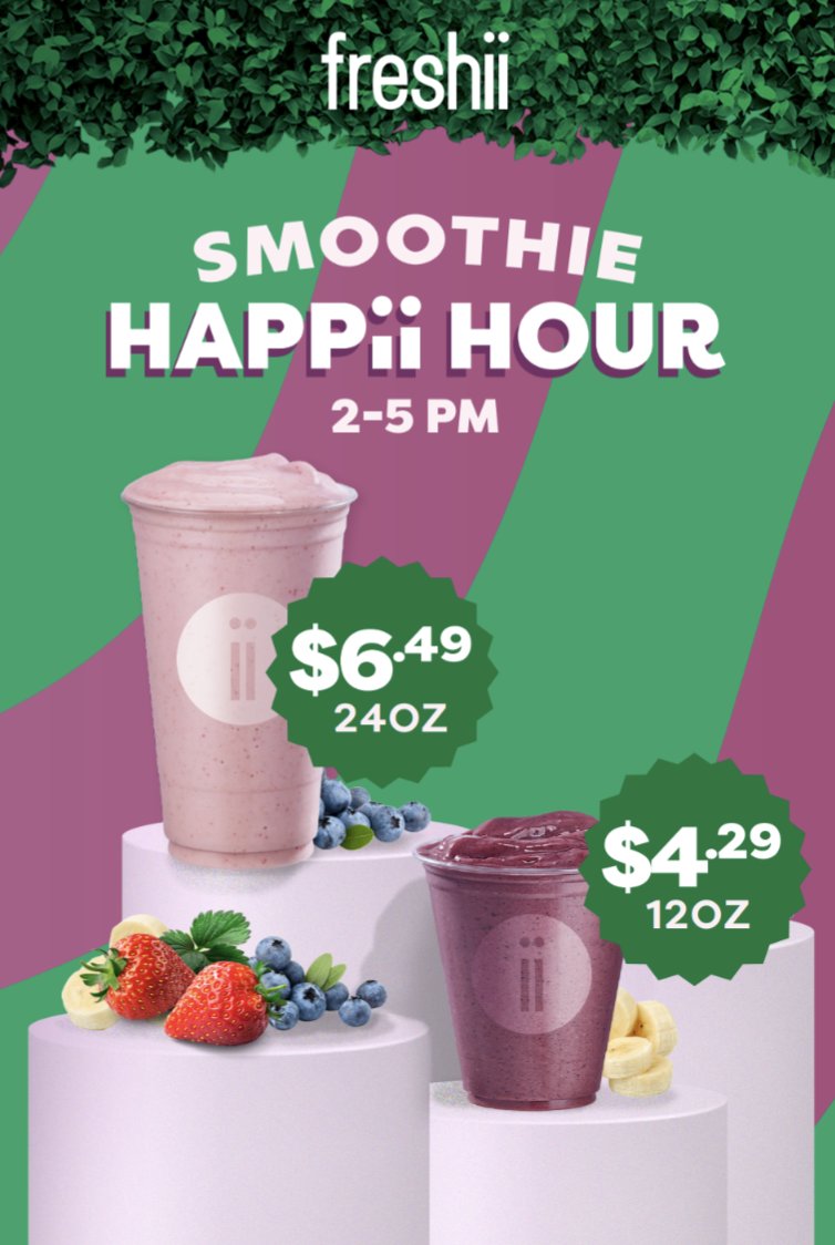 FreshiiBolton's tweet photo. Come cool down @FreshiBolton, during our Happii Hour!!  #thursdaymorning #caledon #bolton @CaledonCS @CaledonNews @FMOrangeville @DufferinMedia #HeatWaves #smoothies #Fresh @boltonkia @bolton @boltongm #Foodie #ThursdayMotivation #Thursday @AnytimeFitness @CaledonLibrary https://t.co/cl7SaanEzW