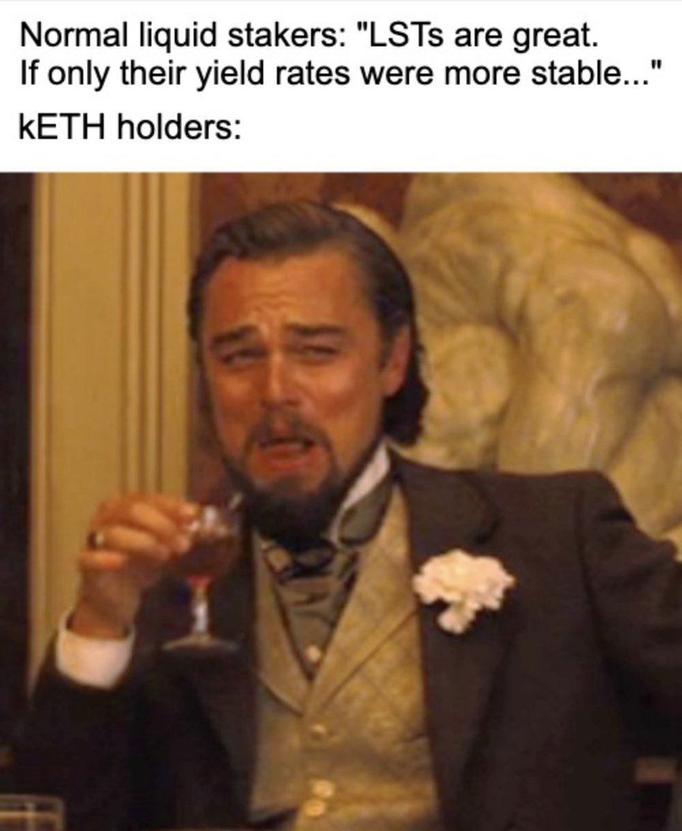 stakehouse_BSN's tweet photo. Volatile yield rates don't exist in the land of #kETH 😎 https://t.co/GDtdUP6Ke5