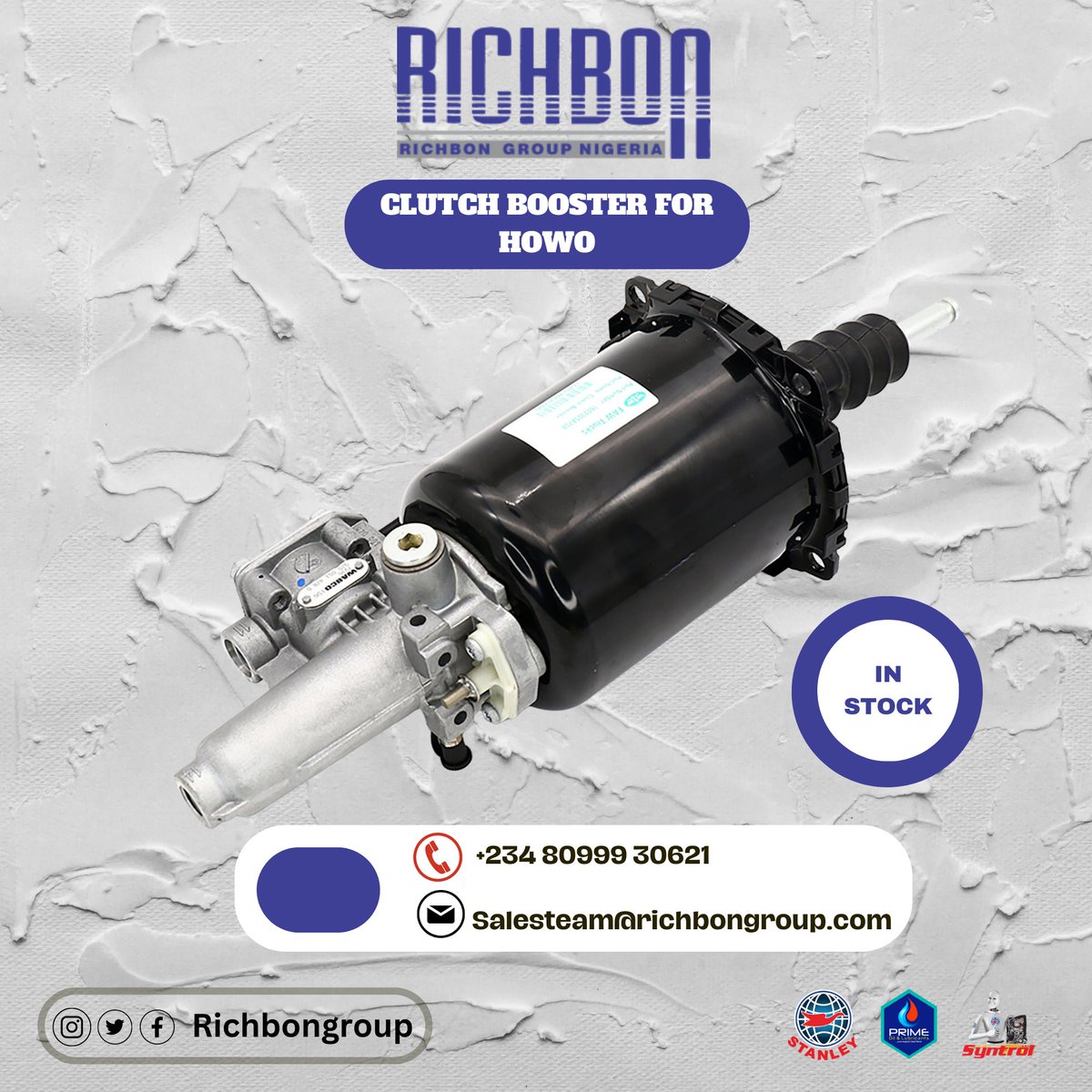 RichbonGroup's tweet photo. Drive your business to new heights with our top-notch Clutch Boosters for Howo trucks! Boost performance and efficiency today. 
🌐https://t.co/Bm2a1I7O84🌐
📞09038864422📞
✉️salesteam@richbongroup.com✉️
#ClutchBooster #HowoTrucks  #TruckUpgrades #MinisterialList #Ministerial https://t.co/pj6uwzJbPQ