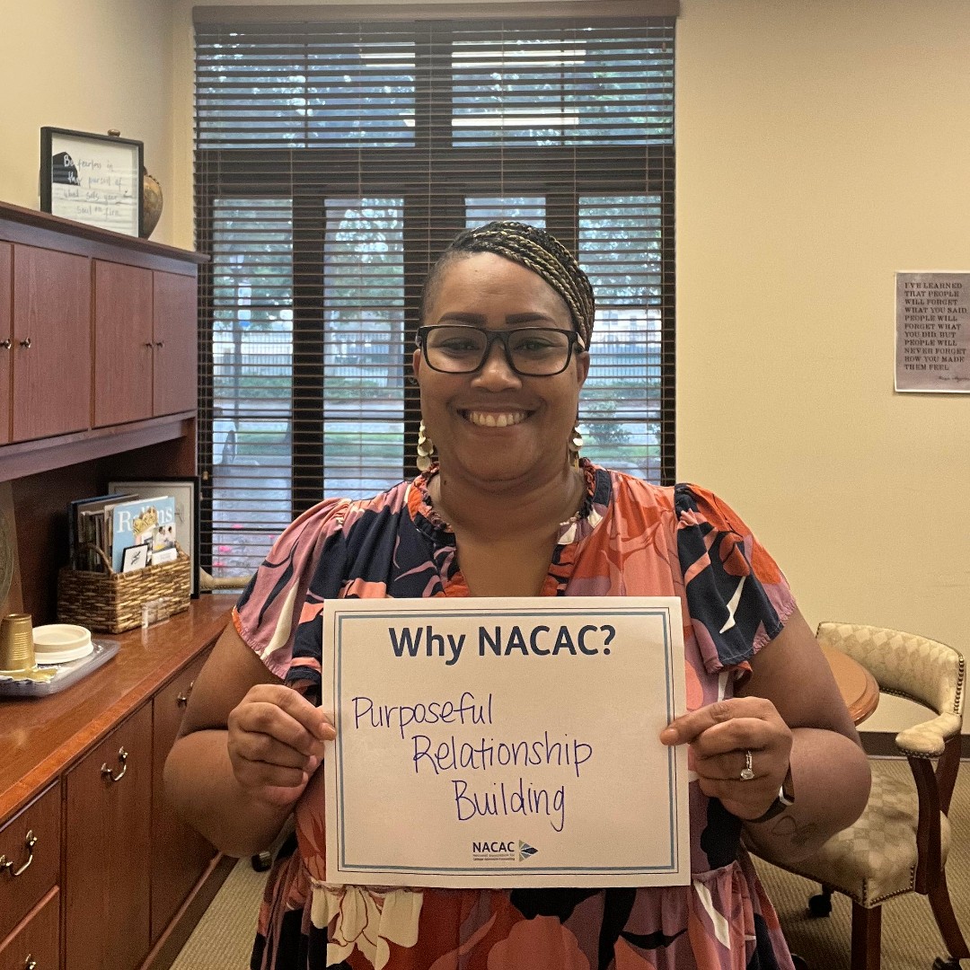 NACAC's tweet photo. #MemberSpotlight Meet Zaire McCoy! She is the Associate VP for Enrollment Management/Dean of Admission at Rollins College (FL) and #SACAC Past President. "#NACAC is the ultimate connector. It is the conduit to relationship-building and opportunities." https://t.co/2SqdoIqKBK https://t.co/529jg4ULJK