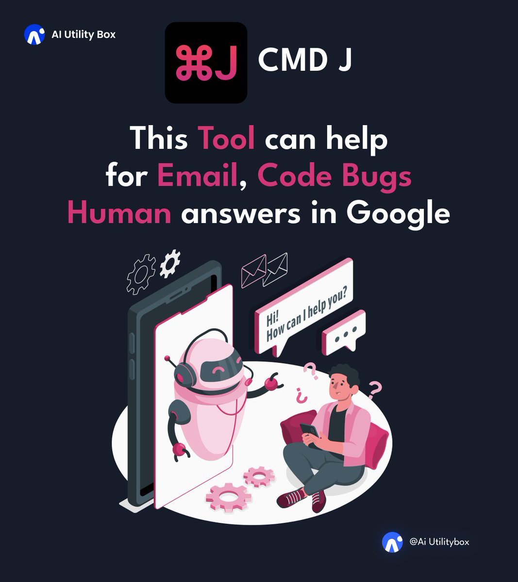 AIUtilityBox's tweet photo. 𝐂𝐦𝐝 𝐉 𝐟𝐨𝐫 𝐂𝐡𝐫𝐨𝐦𝐞: Elevate your web browsing to new heights with instant AI-powered insights at your fingertips.
For explore additional tools at https://t.co/VR73ktoFKx 

#aiutilitybox #Chrome #aitools #artificialintelligence #ai #tech #technologies #chathot #chatGpt https://t.co/0m933TuPIx