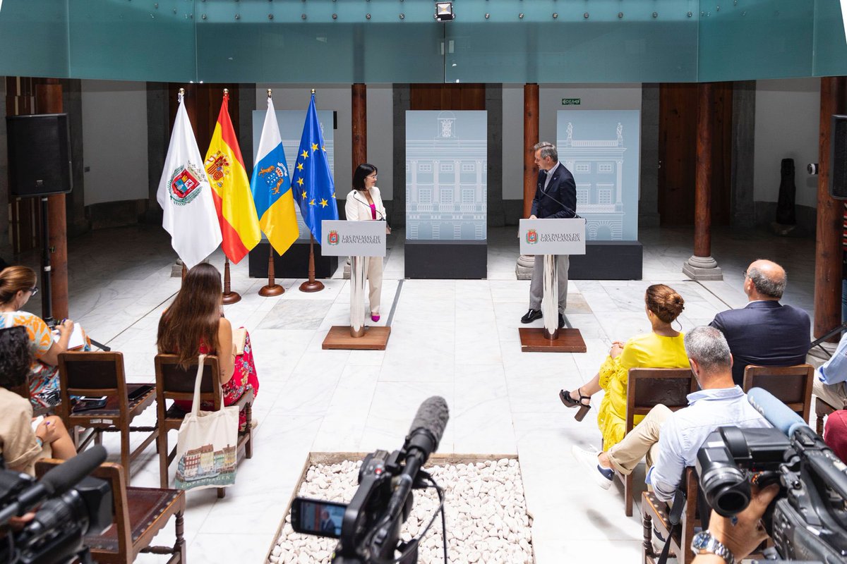 CarolinaDarias's tweet photo. La ciudad acoge la celebración de  la Reunión Informal de ministros y ministras de sanidad de la UE. 

Un encuentro que representa todo un hito para #LPGC con motivo de la Presidencia española del Consejo de la UE @eu2023es https://t.co/iWzLD4na6K